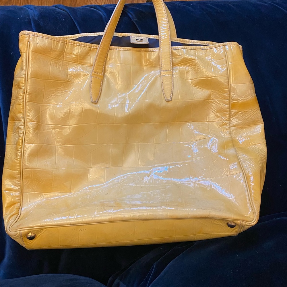 YSL vintage cream patent leather - good condition with yellowish discoloration - Picture 3 of 8